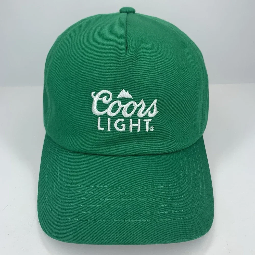Coors Light Green Hat Shamrock St Patrick's Day Adjustable Cotton Baseball Cap